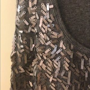 SUMMER sexy silver sequin tank top